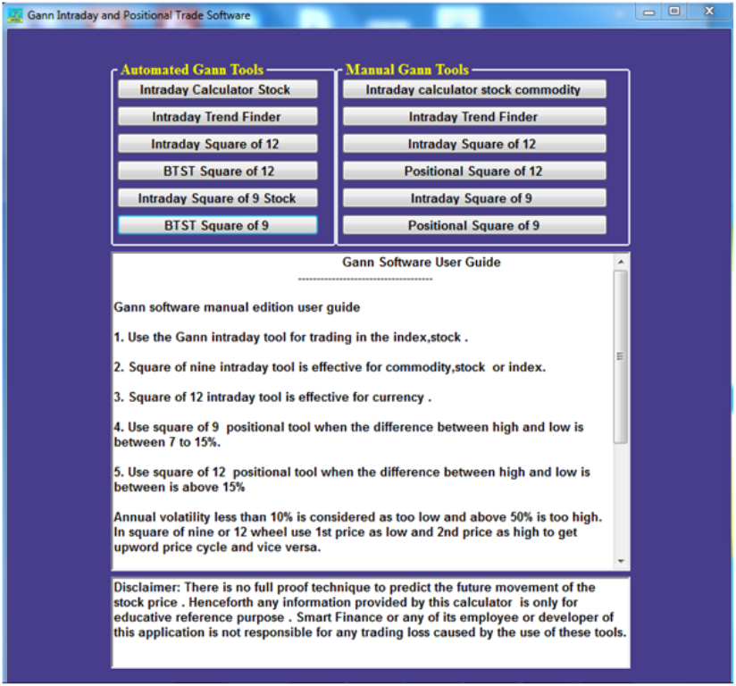 gann-software-main-menu
